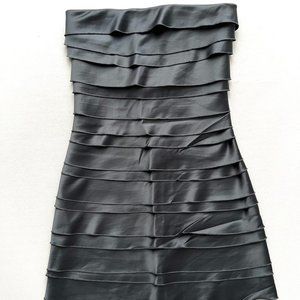 Lipsy London  Tiered Tube Mini Dress Grey ( 4 )